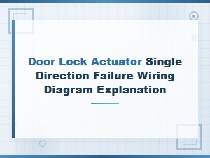 Door Lock Actuator Single Direction Failure Wiring Diagram Explanation